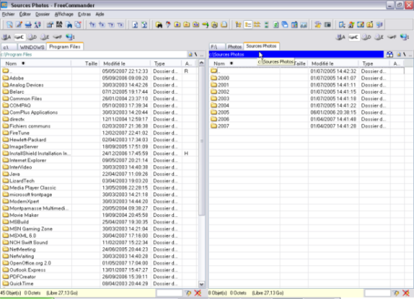FreeCommander, une excellent alternative à l'explorateur de Windows